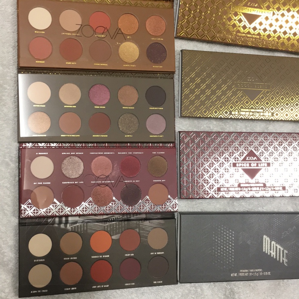 Zoeva eyeshadow bundle: caramel cocoa spice matte